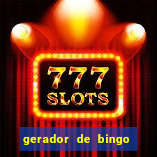 gerador de bingo de palavras